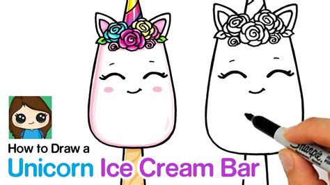 Ice Cream Unicorn Draw So Cute Food - Kopler Mambu