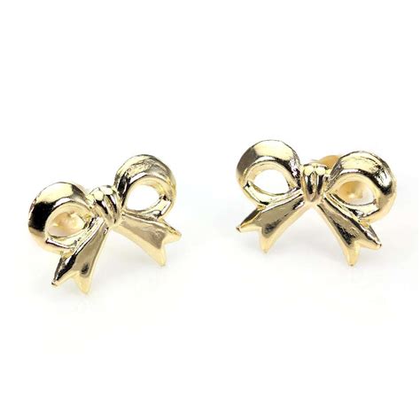 24 Of the Best Ideas for Gold Bow Earrings - Home, Family, Style and Art Ideas