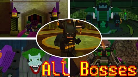 Lego Batman 2: DC Super Heroes - All Bosses - YouTube