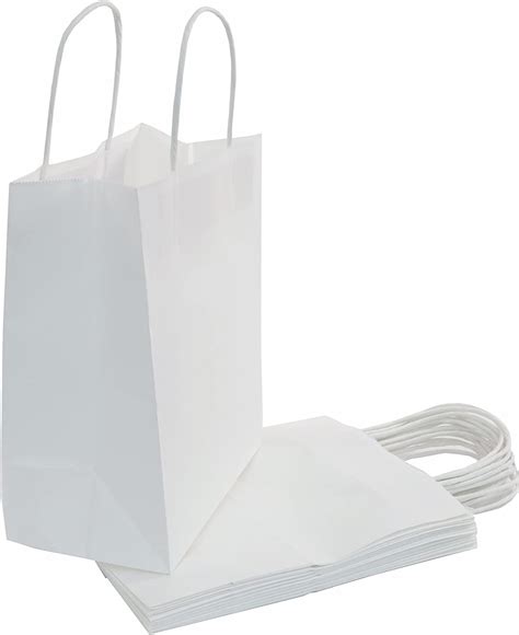 Parker Eight White Kraft Paper Gift Bags, Party Bags, Bags for Small ...