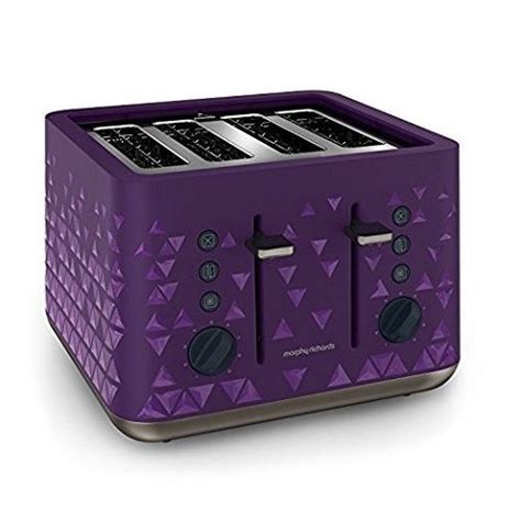 Morphy Richards Prism Purple 4 Slice Toaster Purple | Purple toaster ...