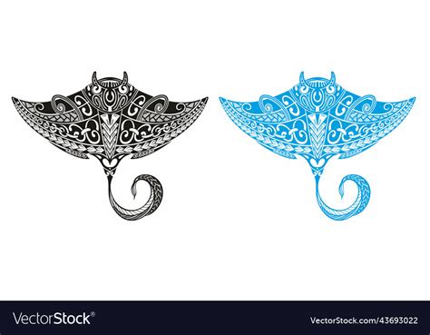 Manta ray Royalty Free Vector Image - VectorStock