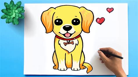 How to Draw a Dog (Puppy Drawing) 🐶 - YouTube