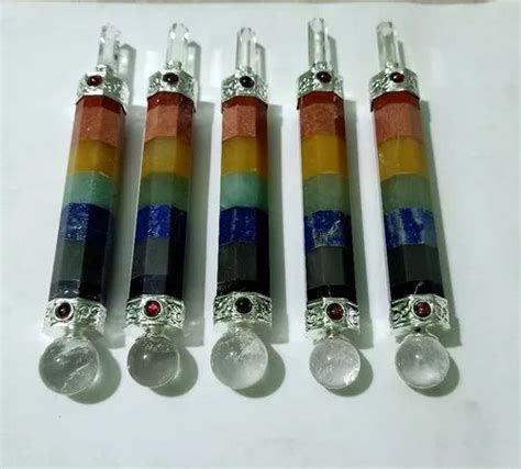 Natural 8 Facted 7 Chakra Reiki Healing Crystal Wands at Rs 450/piece ...