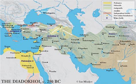 диадохи 250 | Hellenistic, Alexander the great, Map