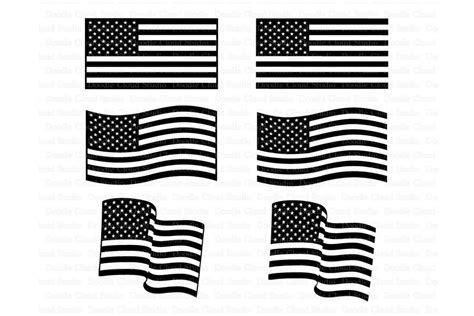 American flag SVG, Distressed USA Flag SVG. By Doodle Cloud Studio | TheHungryJPEG