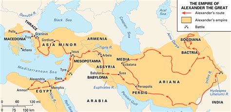 Map of Greek Empire After Alexander