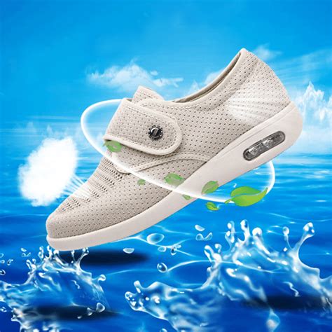 Wide Width Orthopedic Diabetic Adjustable Velcro Closures Shoes For Swollen Feet Bunions – Cuzcare