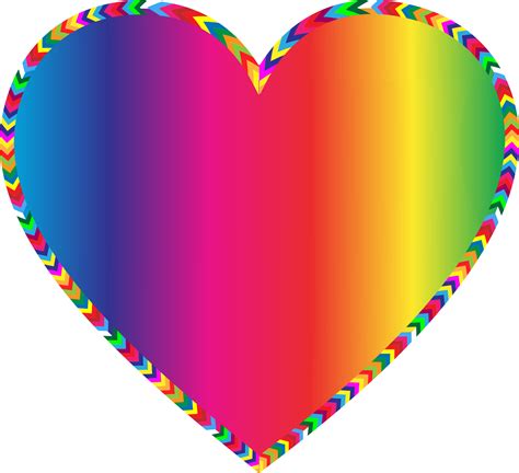 Multi - Different Colors Heart Clipart - Png Download - Full Size Clipart (#60603) - PinClipart