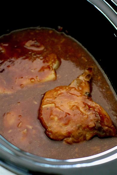 Crock Pot BBQ Pork Chops - The Country Cook