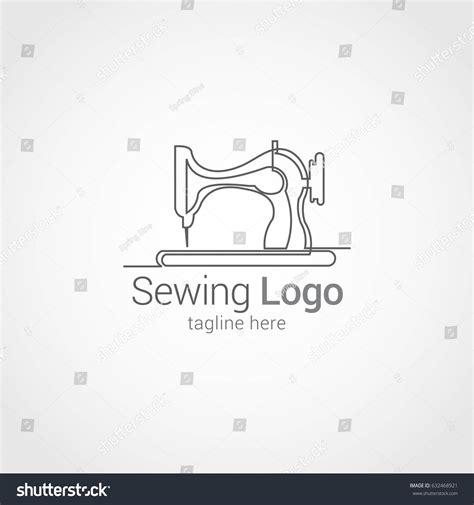 Sewing Logo Design Template Vector Illustration Stock Vector (Royalty Free) 632468921 | Shutterstock