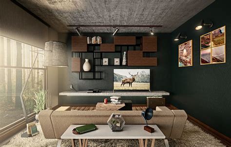 Architectural Interior Scene - Living Room free 3D model | CGTrader