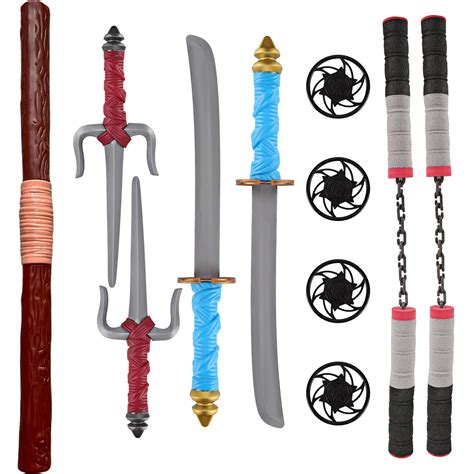 Deluxe Ninja Warrior Weapons Playset Kids Pretend Role Play Toy Dress Up Costume Accessories Set ...