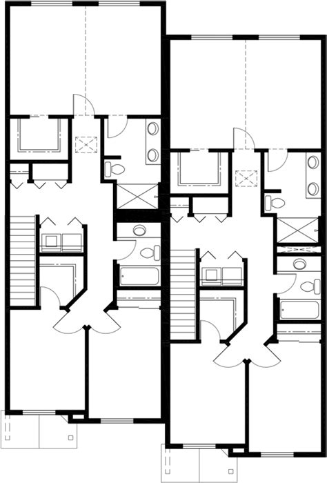 Narrow Row House W/ Large Master & Open Living Area SV-726m