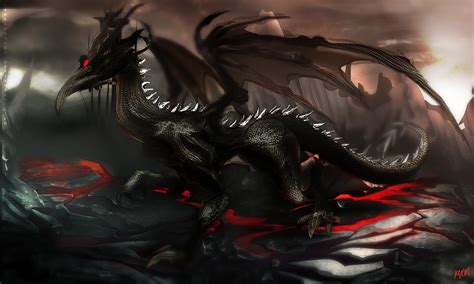 Black Dragon Kalameet by nahnahnivek on DeviantArt