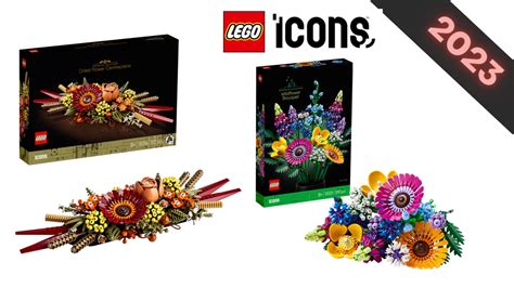 2023 LEGO Botanical sets 10313 Wildflower Bouquet and 10314 Dried Flower Centrepiece revealed ...