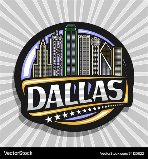 Logo for dallas Royalty Free Vector Image - VectorStock