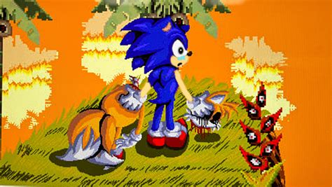 Sonic exe one last round sonic find tails but dead by Sonicxcreepypastyx on DeviantArt