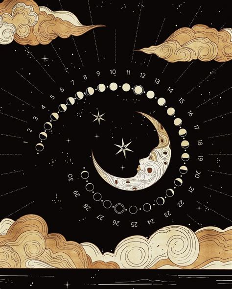 celestial beauty in 2020 | Celestial art, Art, Moon illustration