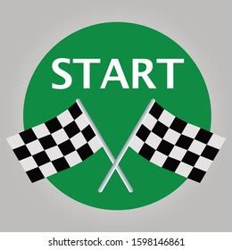 Racing Flags Start Green Sign Stock Vector (Royalty Free) 1598146861 | Shutterstock