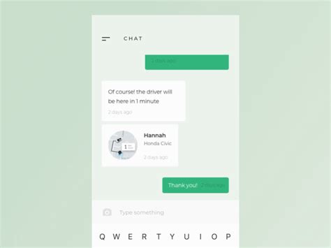 Chat animation by Cuberto on Dribbble