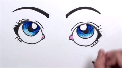 How To Draw Cartoon Eyes For Kids : For the eyes, draw two large. - canvas-source