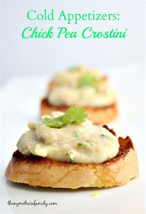 Chick Pea Crostini: Perfect Summer Cold Appetizer Recipe