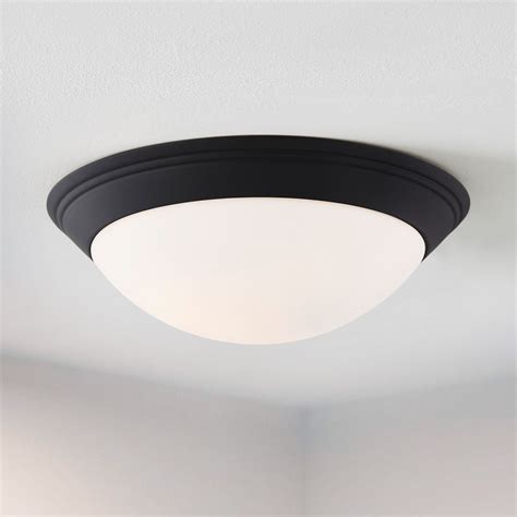 Matte Black Flush Mount Ceiling Light | Shelly Lighting