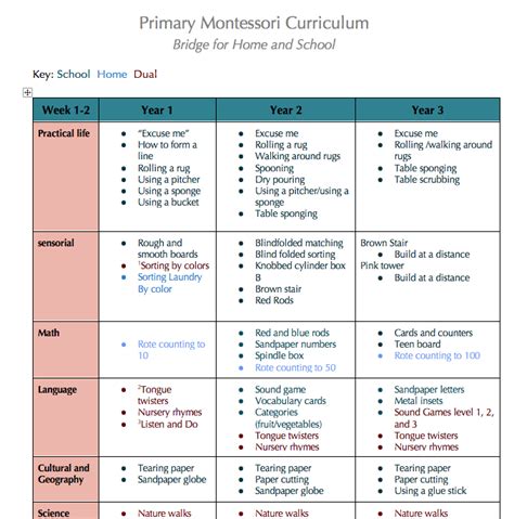 Primary Curriculum — Store 1 — Public Montessori in Action