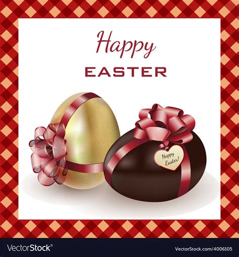 Two easter eggs Royalty Free Vector Image - VectorStock