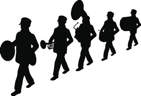 Marching Band Silhouette Illustrations, Royalty-Free Vector Graphics & Clip Art - iStock