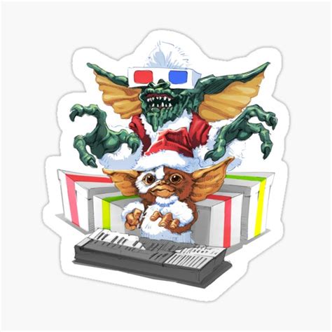 "Gremlins Christmas" Sticker for Sale by natedino | Redbubble