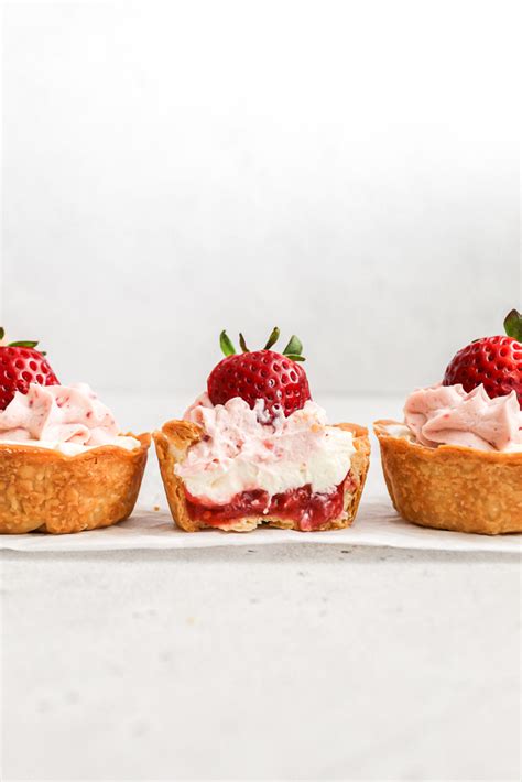 Mini strawberry tarts with cream cheese Tasty Treat Pantry