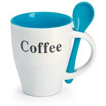 Promotional Coffee Mugs With Spoon at best price in Panipat by Shri Onsbalaji Creations | ID ...