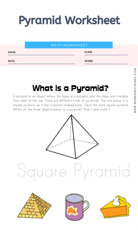 Pyramid Worksheet | Worksheets Free