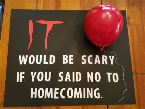 Homecoming poster Homecoming dance proposal It the movie inspired ...