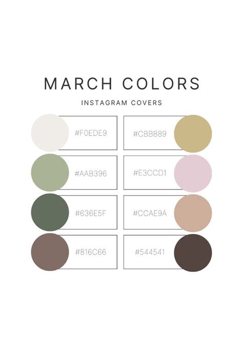 March Colors | Color Palette