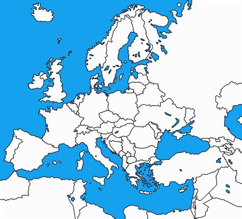 Printable Political Map Of Europe | Free Printable Maps