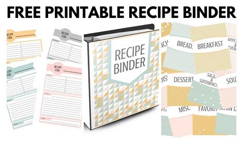 Free Recipe Binder Printables - I Scream for Buttercream