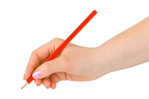 Hand holding pencil correctly - Morrells Handwriting