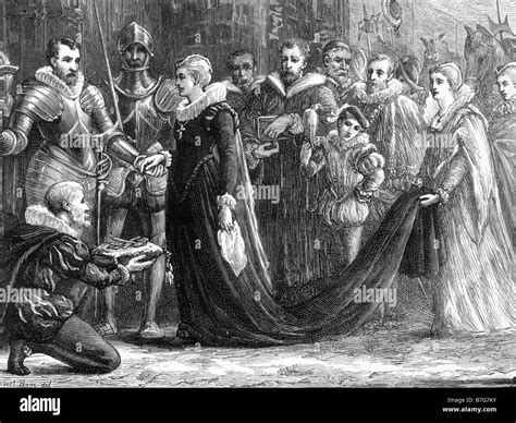 Mary Queen of Scots Entering Holyrood Palace Edinburgh Scotland 1561 Stock Photo - Alamy