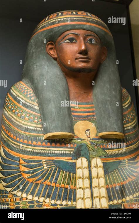 Egyptian Antiquities in the Louvre museum, Paris, France Stock Photo ...