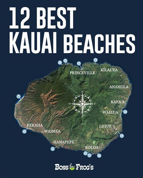 Map Of Kauai Beaches – Verjaardag Vrouw 2020