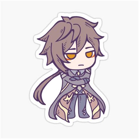 "Genshin Impact Chibi Zhongli" Sticker for Sale by mystmellow | Redbubble