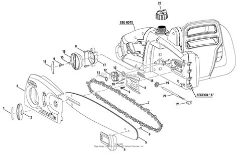 Homelite UT43122 Electric Chain Saw Parts Diagram for General Assembly (Part 1)