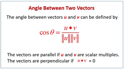 How To Find The Angle Between Two Vectors - Vectordefinition