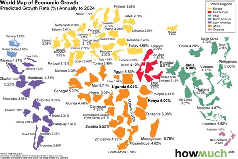 How the World Economy Will Grow through 2024, Country by Country | Map, Country maps, Global economy