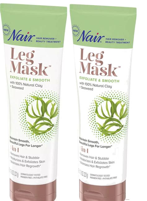 Nair Leg Mask Clay 3 in 1 Exfoliate & Smooth 8oz Tube (Pack of 2) | eBay