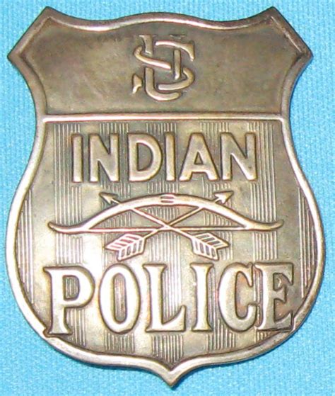 Rare Indian Police Badge ca. 1880-1895,