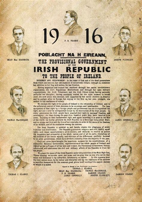 1916 Proclamation By Irish Artist, Vincent McAllister – Vincent McAllister